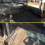Before and After Deck Cleaning